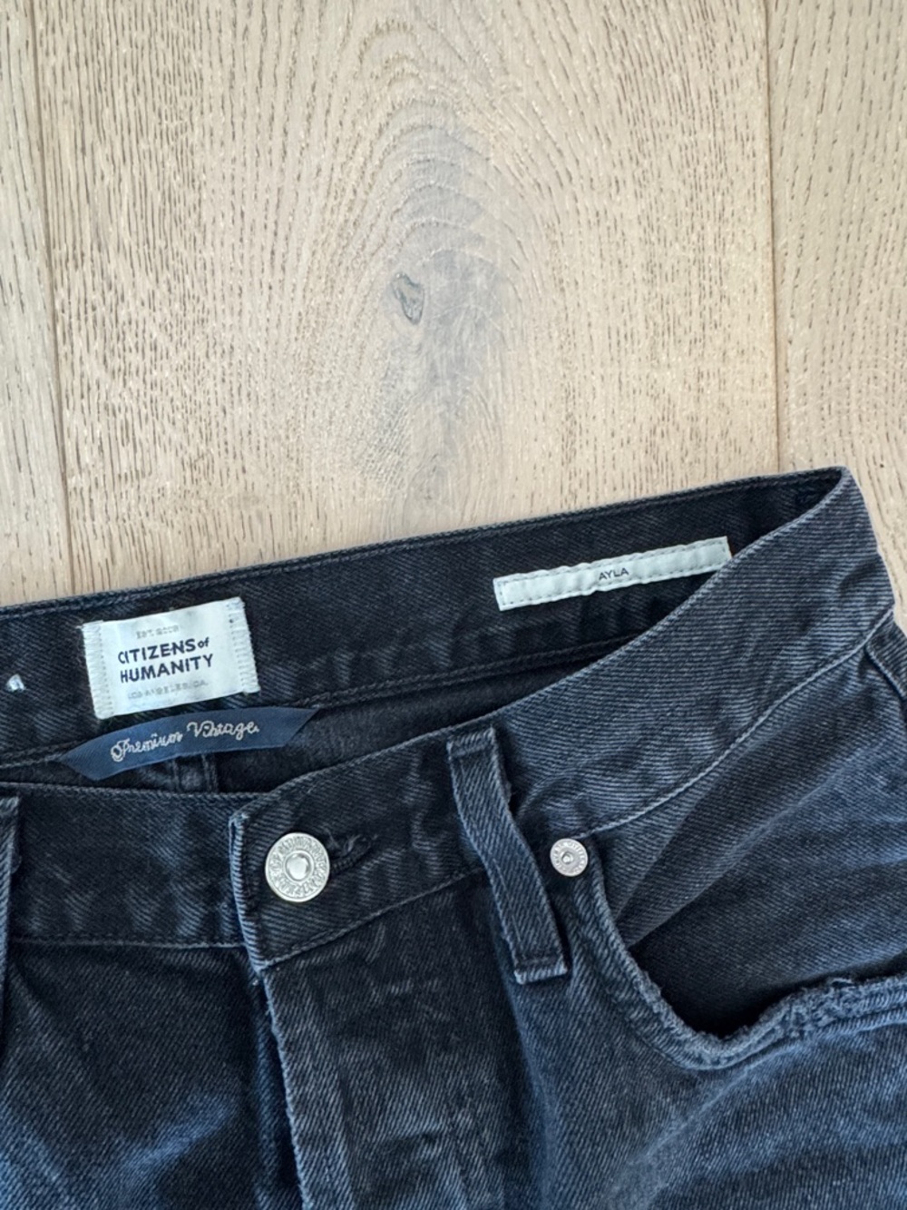 Citizens Of Humanity Ayla Jeans - Black Wash - Picture 2 of 3